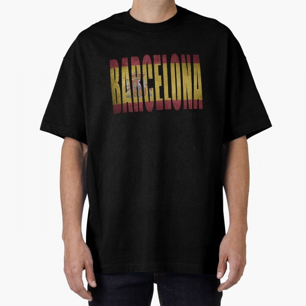 Barcelona city Oversized T-Shirt Support the Legends of FIFA World Cup 2026 with Messi, Neymar and Mbappe, Netherlands Energy, Stadium Chants, National Pride, Trophy Dreams and Unforgettable Football Memories; Made for Die Hard Supporters, Soccer