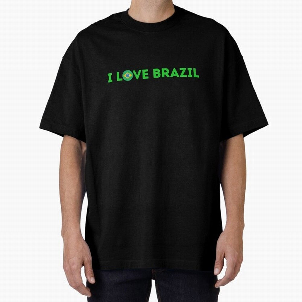 Art I love Brazil Classic T-Shirt Carry National Pride through Match Day Hype around FIFA World Cup 2026 Group Stage, Neymar, Haaland and Cristiano Ronaldo, Argentina and Brazil, Sports Nostalgia, International Competition, Famous Players and