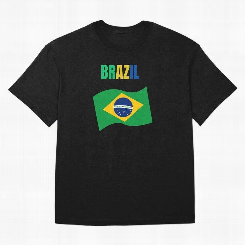 I love Brazil Oversized T-Shirt Bring Stadium Energy to the FIFA World Cup 2026 USA Canada Mexico Journey through Neymar, Haaland and Cristiano Ronaldo Highlights, Argentina, France and Brazil Pride, Retro Football Energy, Iconic Rivalries, Trophy