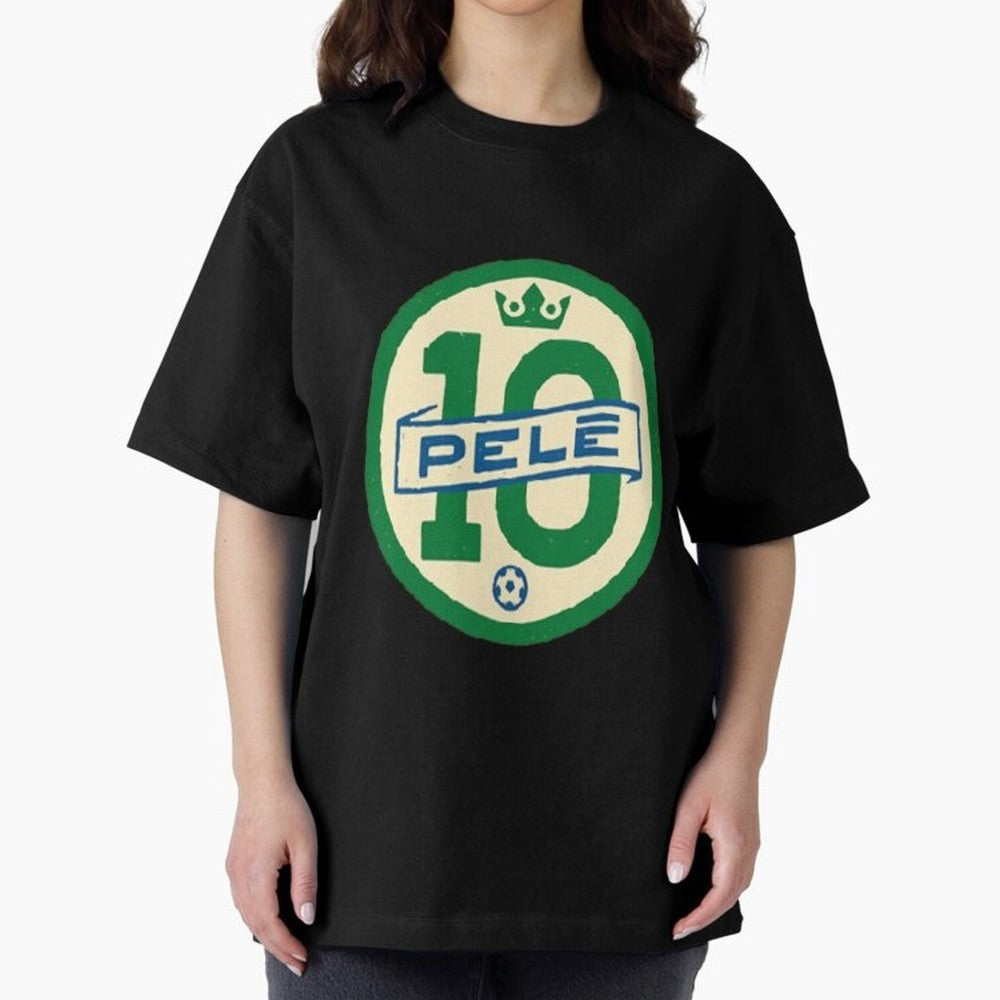 Signed Pele Shirt Oversized T-Shirt Celebrate Every Goal in FIFA World Cup 2026 USA Canada Mexico Spirit, Inspired by Argentina and Brazil, Mbappe, Football History, Final Match Energy, Crowd Noise and Once in a Lifetime Moments; Great for Watch