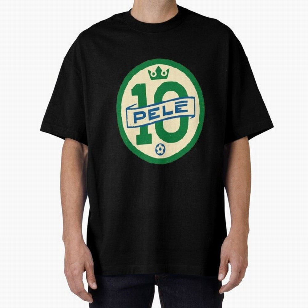 Signed Pele Shirt Oversized T-Shirt Celebrate Every Goal in FIFA World Cup 2026 USA Canada Mexico Spirit, Inspired by Argentina and Brazil, Mbappe, Football History, Final Match Energy, Crowd Noise and Once in a Lifetime Moments; Great for Watch