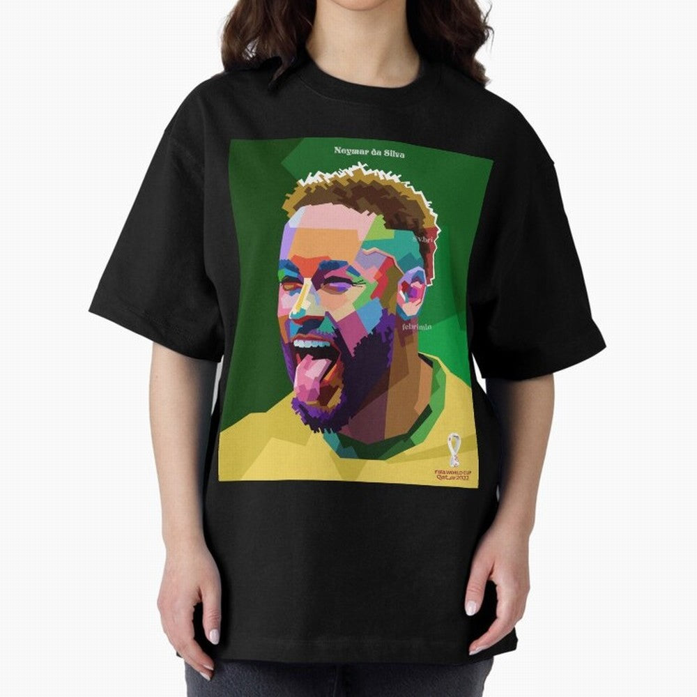Neymar Brazil World Cup 2022 Pop Art Classic T-Shirt Fuel Global Football Passion for FIFA World Cup 2026 Group Stage, Filled with CR7 and Messi, Brazil, Portugal and Argentina, Worldwide Fan Energy, Dramatic Goals, Stadium Lights and Championship