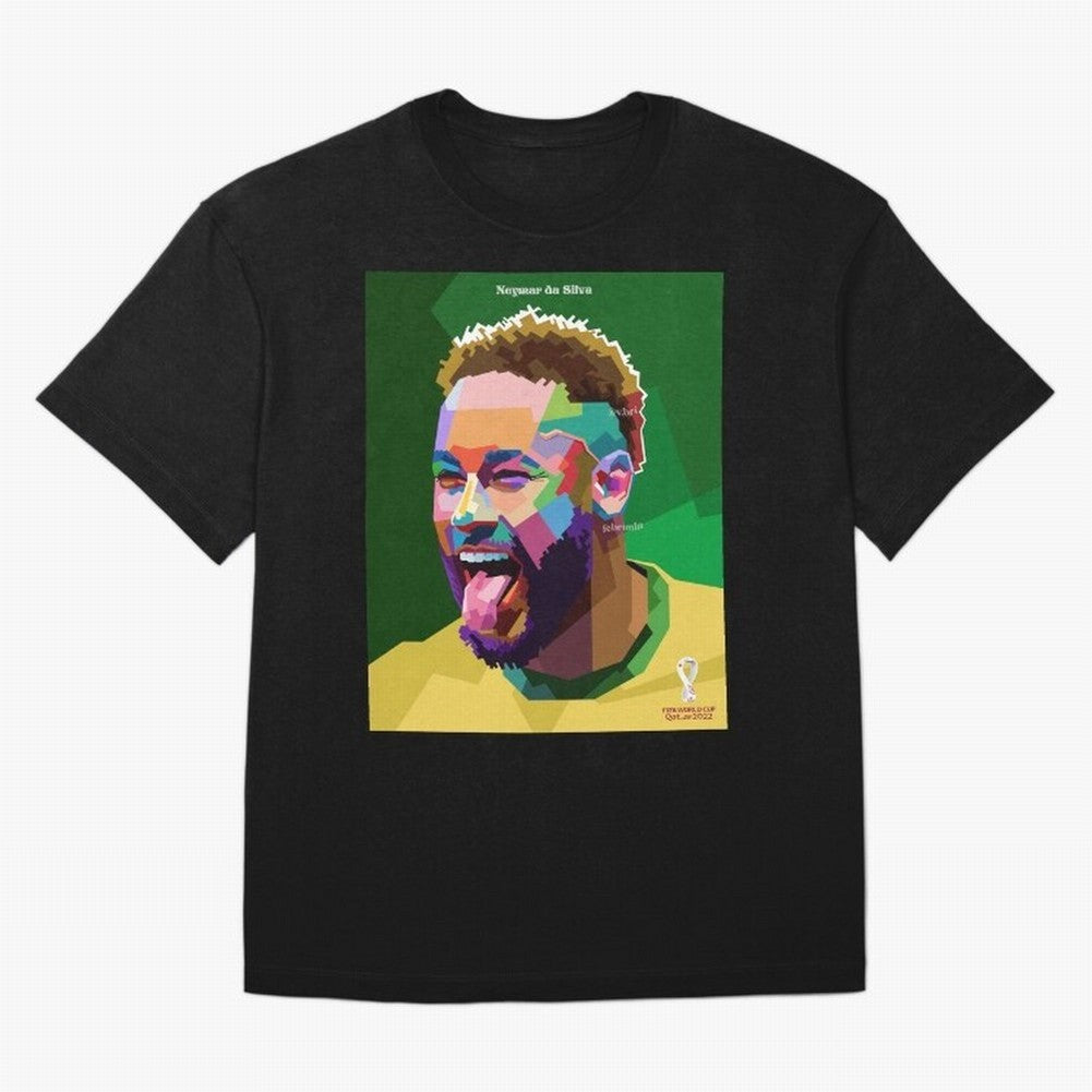 Neymar Brazil World Cup 2022 Pop Art Classic T-Shirt Fuel Global Football Passion for FIFA World Cup 2026 Group Stage, Filled with CR7 and Messi, Brazil, Portugal and Argentina, Worldwide Fan Energy, Dramatic Goals, Stadium Lights and Championship