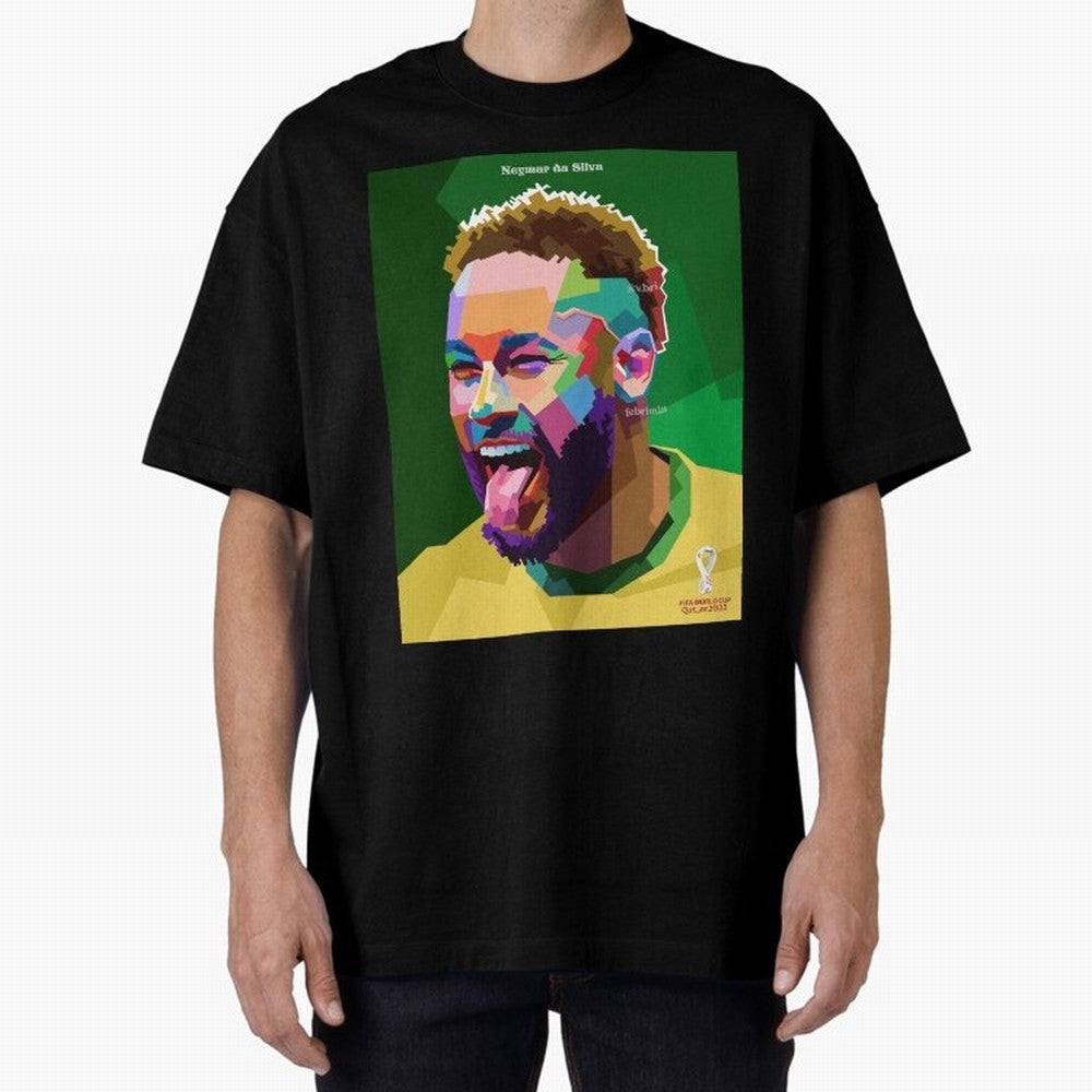 Neymar Brazil World Cup 2022 Pop Art Classic T-Shirt Fuel Global Football Passion for FIFA World Cup 2026 Group Stage, Filled with CR7 and Messi, Brazil, Portugal and Argentina, Worldwide Fan Energy, Dramatic Goals, Stadium Lights and Championship