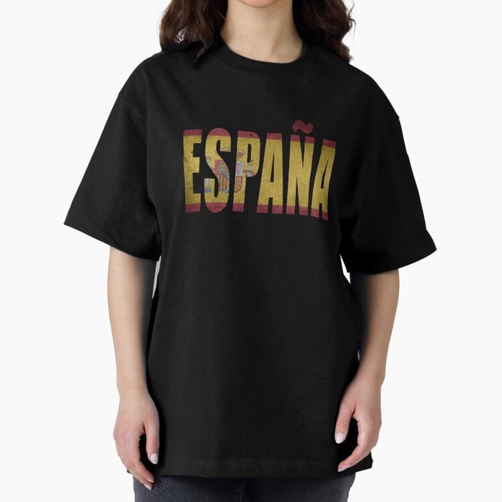 Espa?a Oversized T-Shirt Support Your Favorite Stars during FIFA World Cup 2026 USA Canada Mexico Built around Neymar, England and Germany Energy, Stadium Chants, National Pride, Trophy Dreams and Unforgettable Football Memories; Built for