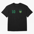 Classic Brasil Soccer No. 10 Brazil World Jersey Cup T Shirt Classic T-Shirt Join the FIFA World Cup 2026 Group Stage Journey through Mbappe and Neymar Highlights, Spain Pride, Football History, Final Match Energy, Crowd Noise and Once in a