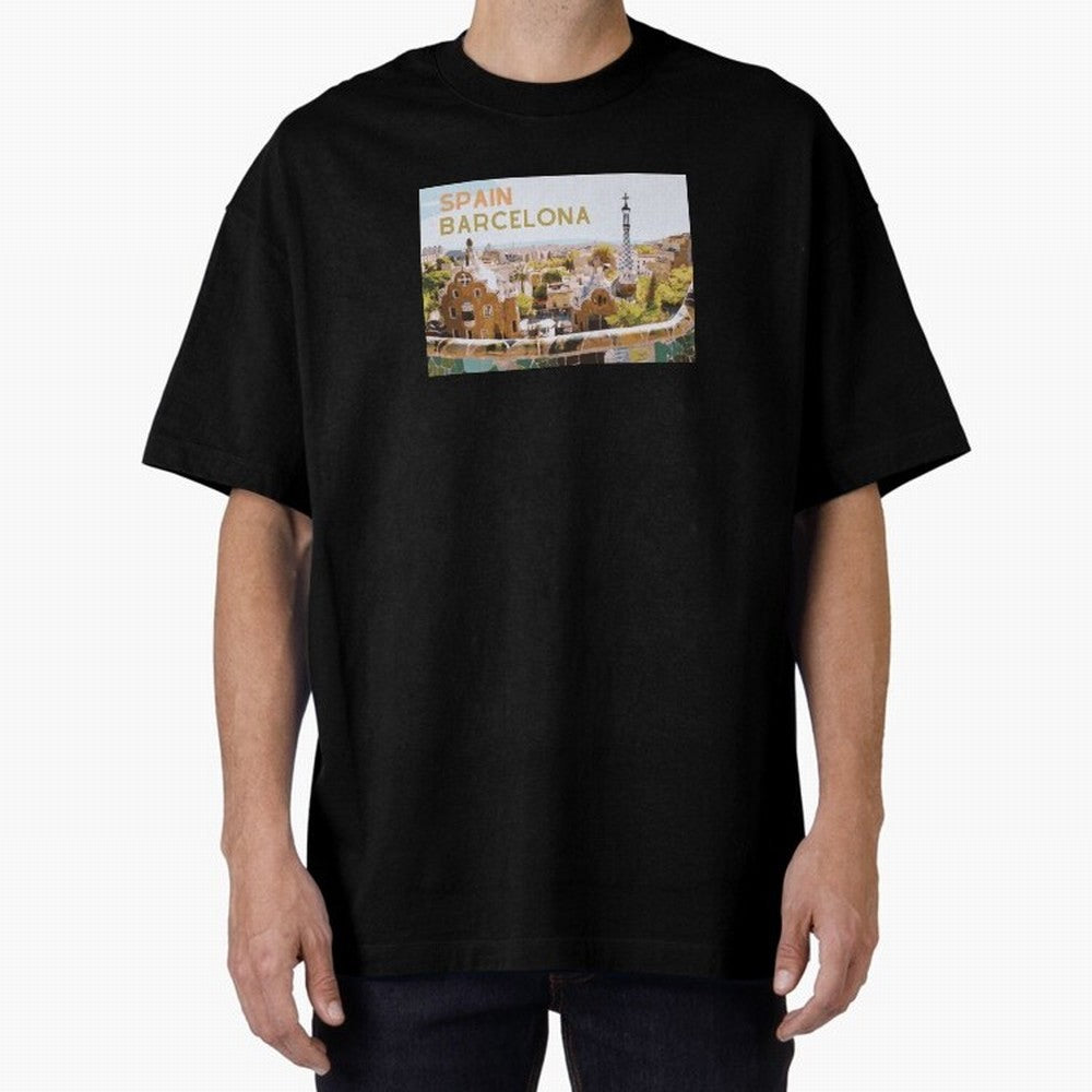 Barcelona Print Classic T-Shirt Celebrate Fan Culture around Global Football Passion for FIFA World Cup 2026 USA Canada Mexico, with Neymar, Brazil, Vintage Soccer Flavor, Modern Football Stars, National Flags and Final Night Emotion; Ideal for