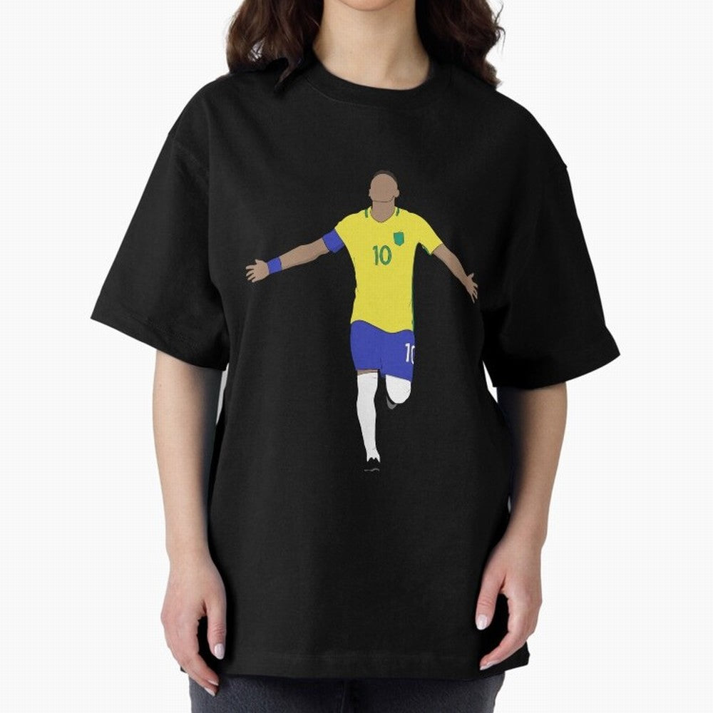 Godlike Oversized T-Shirt Show Support during Global Football Passion for FIFA World Cup 2026, Featuring Messi, CR7 and Mbappe, Argentina and Brazil, Game Day Rituals, Football Legends, Country Pride and the Road to the Final; Made for Collectors