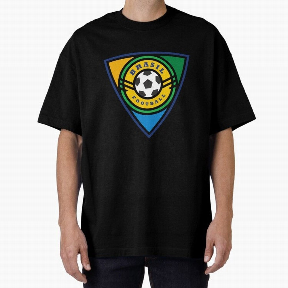 Brazil football emblem Essential T-Shirt Feel the Trophy Chase of Global Football Passion for FIFA World Cup 2026, Centered on Messi, Neymar and Mbappe, Brazil, Portugal and Argentina, Football Festival Excitement, Trophy Ambitions, Country