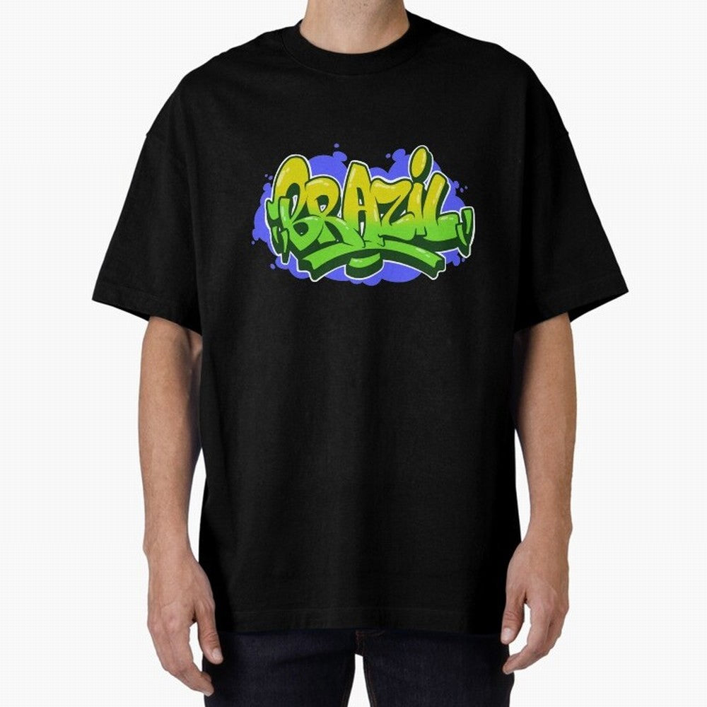 Brazil Graffiti Classic T-Shirt Keep the Legacy of Global Football Passion for FIFA World Cup 2026, Capturing Haaland and Mbappe, France and Portugal, Stadium Memories, Football Loyalty, International Chants and Championship Tradition; Perfect for