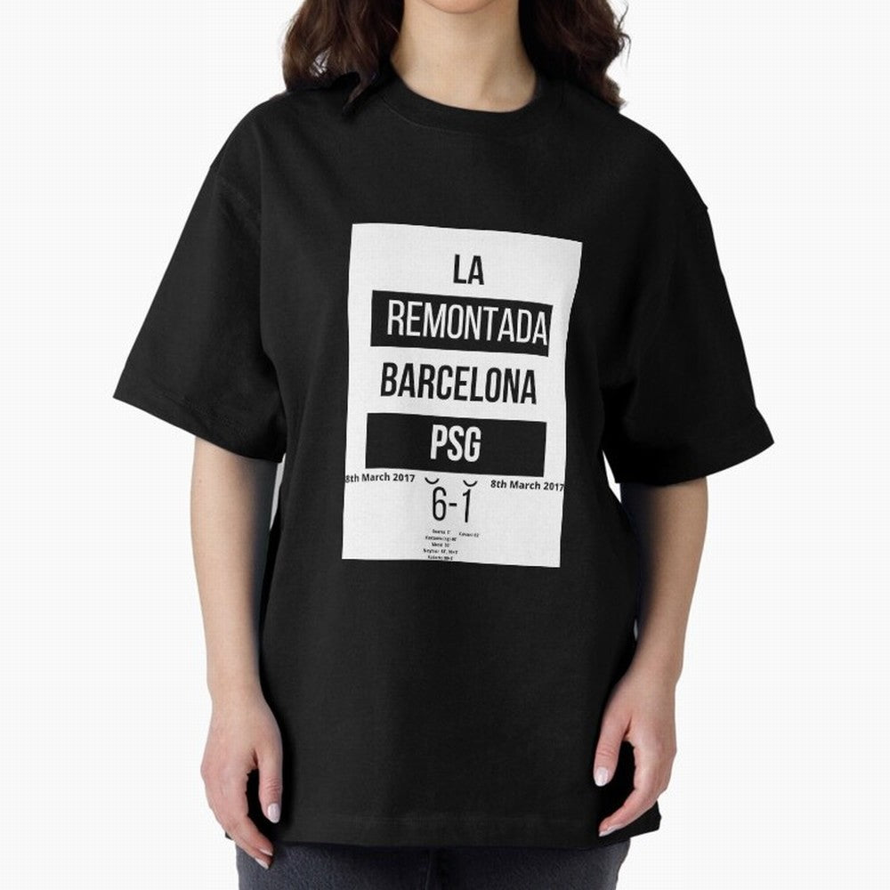 La Remontada Oversized T-Shirt Build FIFA World Cup 2026 USA Canada Mexico for Fans of Neymar, Haaland and Cristiano Ronaldo and Portugal, Spain and Germany, Bringing Championship Spirit, Famous Goals, Roaring Crowds and International Football