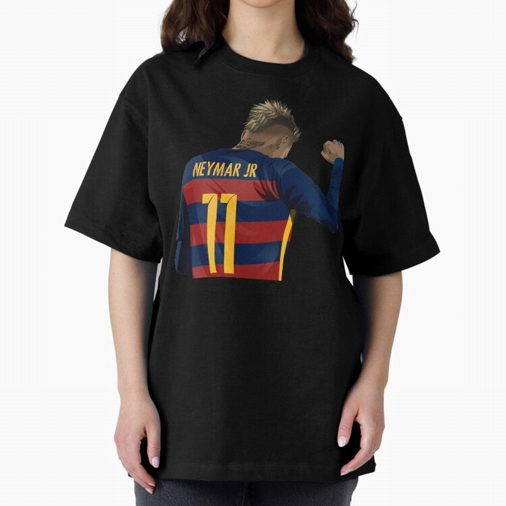 Neymar Oversized T-Shirt Upgrade FIFA World Cup 2026 USA Canada Mexico Capturing Cristiano Ronaldo, Haaland and CR7, Germany Energy, Classic Soccer Heritage, Championship Pressure, Fan Loyalty and International Pride; Great for Watch Parties,