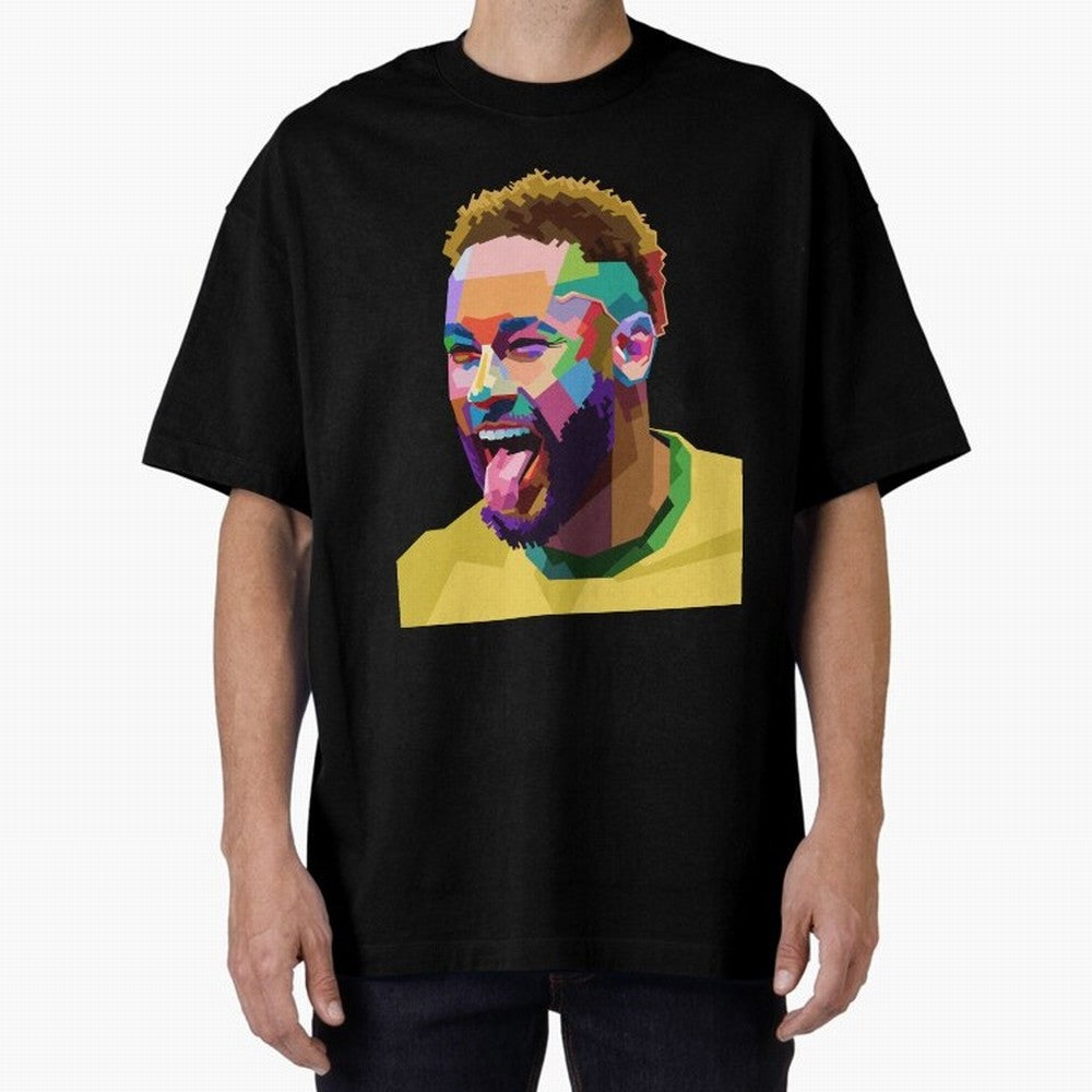 Neymar Brazil Squad Team Pop Art Classic T-Shirt Relive the Noise and Pride of the FIFA World Cup 2026 USA Canada Mexico Journey through Cristiano Ronaldo Highlights, Netherlands Pride, Sports Nostalgia, International Competition, Famous Players