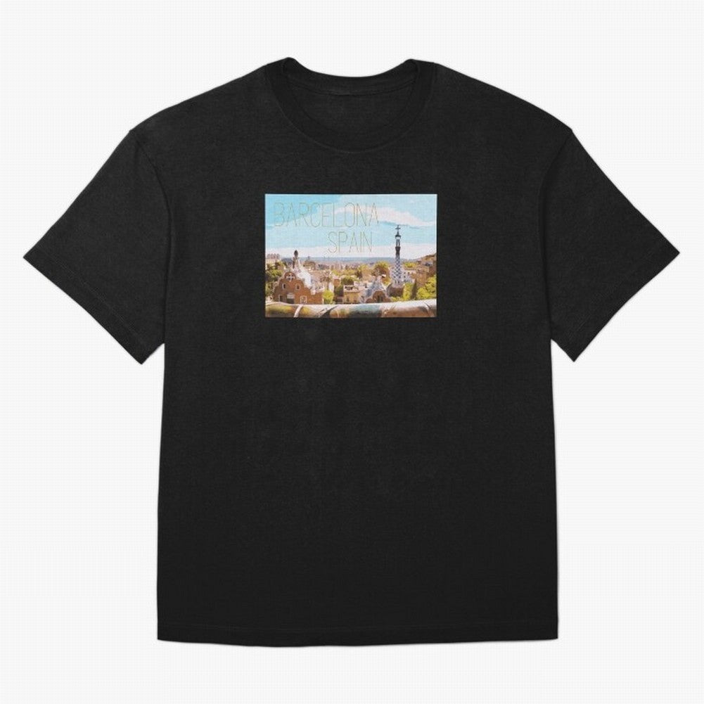 Barcelona Print Oversized T-Shirt Represent FIFA World Cup 2026 USA Canada Mexico for Fans of Cristiano Ronaldo and Portugal, Spain and Germany, Bringing Match Day Excitement, Supporter Culture, Golden Goals and Global Football Passion; Ideal for