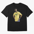 Ronaldinho Brazil Joga Bonito Classic T-Shirt Capture Stadium Memories from Global Football Passion for FIFA World Cup 2026 Group Stage, Capturing Haaland and Mbappe, Brazil, Portugal and Argentina, Vintage Soccer Flavor, Modern Football Stars,
