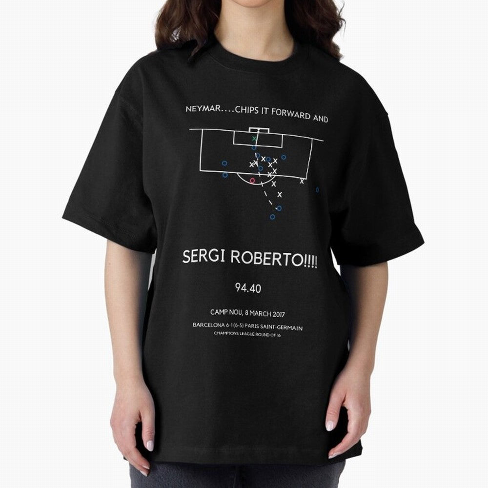 Sergi Roberto Winning Goal vs PSG (La Remontada) Classic T-Shirt Fuel the Hype around FIFA World Cup 2026 for Fans of CR7 and Portugal, Spain and Germany, Bringing Match Day Excitement, Supporter Culture, Golden Goals and Global Football Passion;