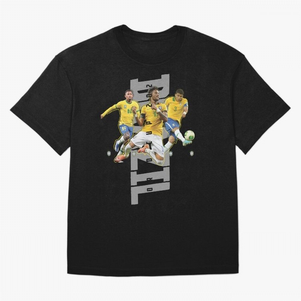Brazil World cup 2022 Oversized T-Shirt Share the FIFA World Cup 2026 Journey through Messi, Neymar and Mbappe Highlights, France Pride, Champion Mindset, Group Stage Buzz, Knockout Tension and Passionate Fan Culture; Made for Collectors Who Enjoy