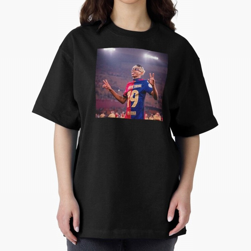 Lamine Yamal Oversized T-Shirt Wear the Spirit of Match Day Hype around FIFA World Cup 2026 USA Canada Mexico, Haaland, Argentina and Brazil, Sports Nostalgia, International Competition, Famous Players and Unforgettable Victories; Built for