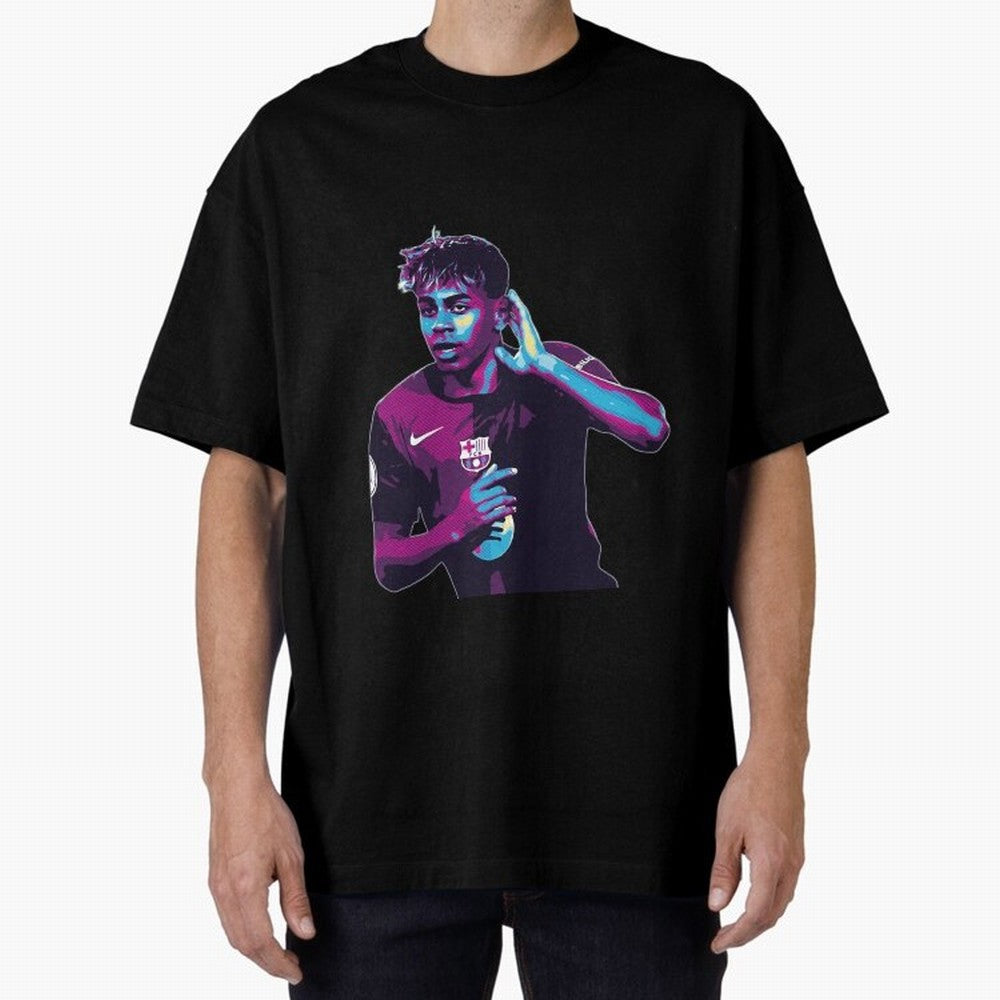 Lamine Yamal goal celebration Oversized T-Shirt Celebrate Golden Goal Energy in FIFA World Cup 2026 Group Stage Spirit, Made for England, France and Netherlands, Mbappe and Neymar, Stadium Memories, Football Loyalty, International Chants and