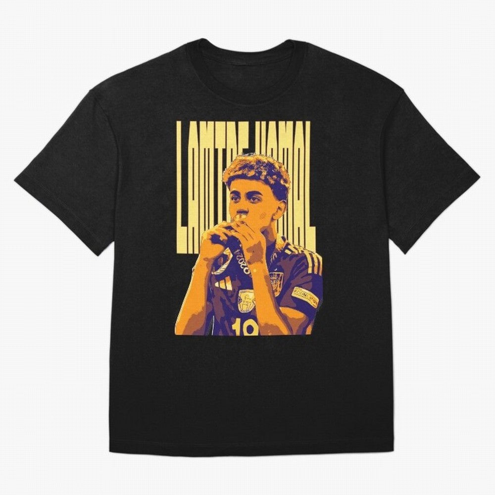 Lamine yamal pop art Oversized T-Shirt Support Your Favorite Stars during FIFA World Cup 2026 USA Canada Mexico for Fans of Mbappe and England, Bringing Classic Soccer Heritage, Championship Pressure, Fan Loyalty and International Pride; Created