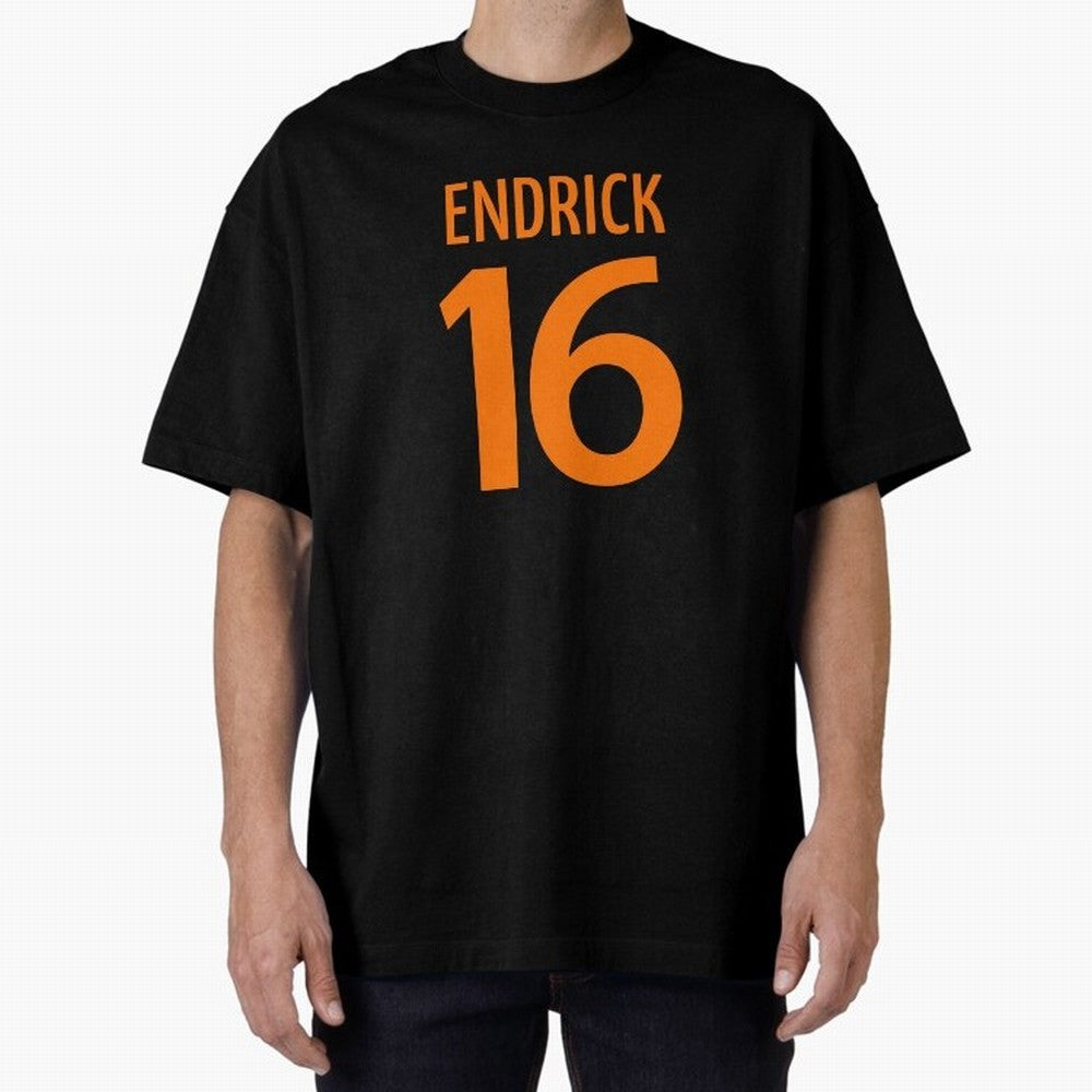 Football Player #16 | Soccer Sports (Orange Design) Classic T-Shirt Show Up for the Glory of Global Football Passion for FIFA World Cup 2026, Capturing Neymar, Spain and Netherlands, Match Day Excitement, Supporter Culture, Golden Goals and Global