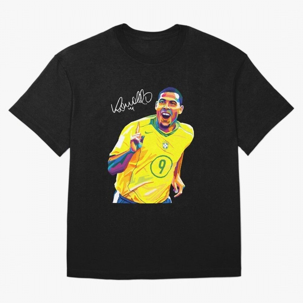 Ronaldo 9 Wpap Pop Art Oversized T-Shirt Show Up for the Glory of FIFA World Cup 2026 USA Canada Mexico for Fans of Messi, CR7 and Mbappe and England and Germany, Bringing Retro Football Energy, Iconic Rivalries, Trophy Chase Drama and Stadium