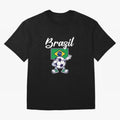 BRAZIL - Dabbing Football Soccer Ball - BRAZIL Classic T-Shirt Celebrate Soccer Greatness during FIFA World Cup 2026 Celebrating Cristiano Ronaldo, Haaland and CR7, Argentina, France and Brazil Energy, Goal Celebration Energy, Supporter Heritage,
