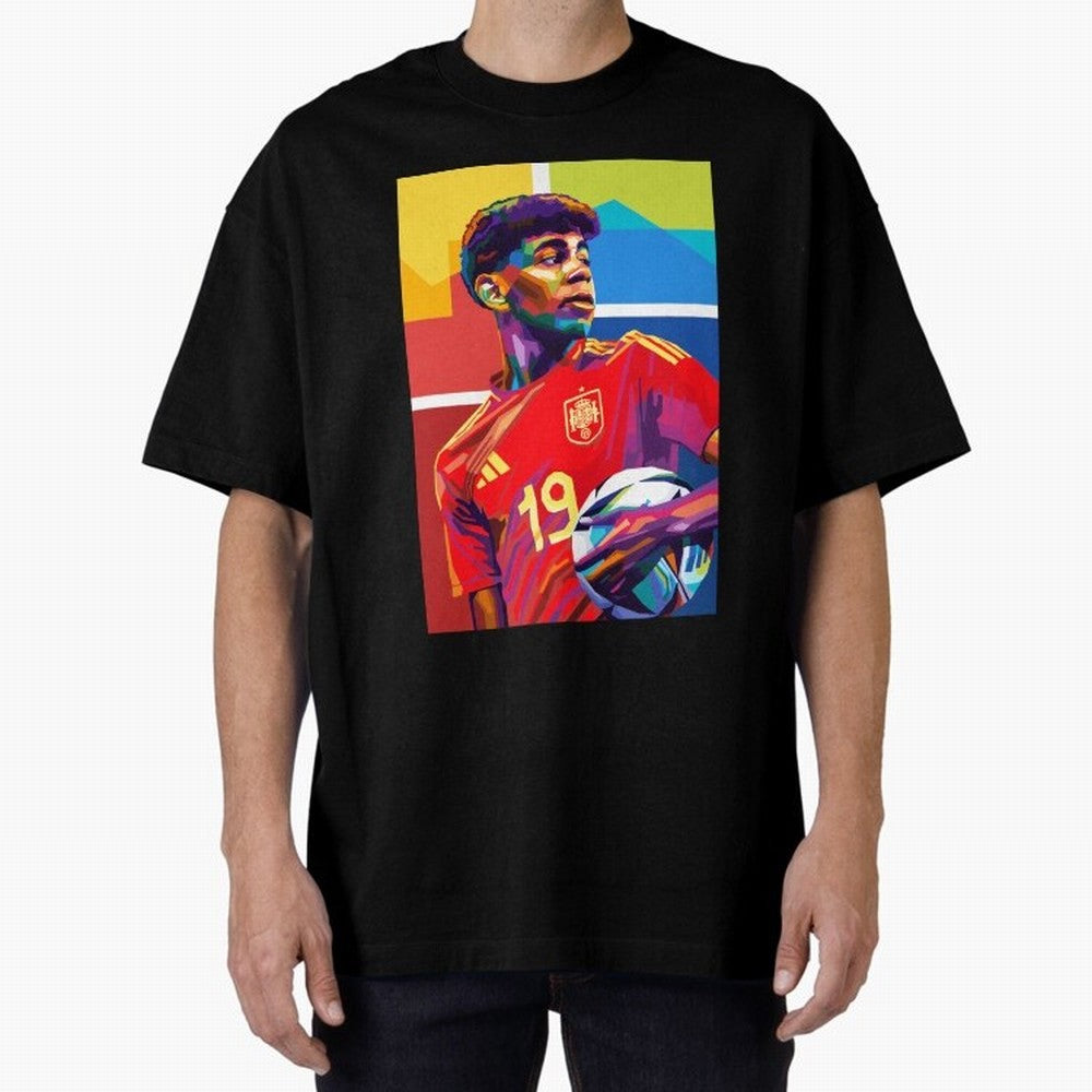 Lamine Yamal Football Wpap Art Classic T-Shirt Capture FIFA World Cup 2026 Centered on Messi, Neymar and Mbappe, Portugal, Spain and Germany Energy, Fan Favorite Moments, National Team Passion, Big Match Drama and Soccer History; Made for