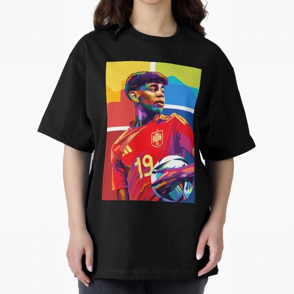 Lamine Yamal Football Wpap Art Classic T-Shirt Capture FIFA World Cup 2026 Centered on Messi, Neymar and Mbappe, Portugal, Spain and Germany Energy, Fan Favorite Moments, National Team Passion, Big Match Drama and Soccer History; Made for