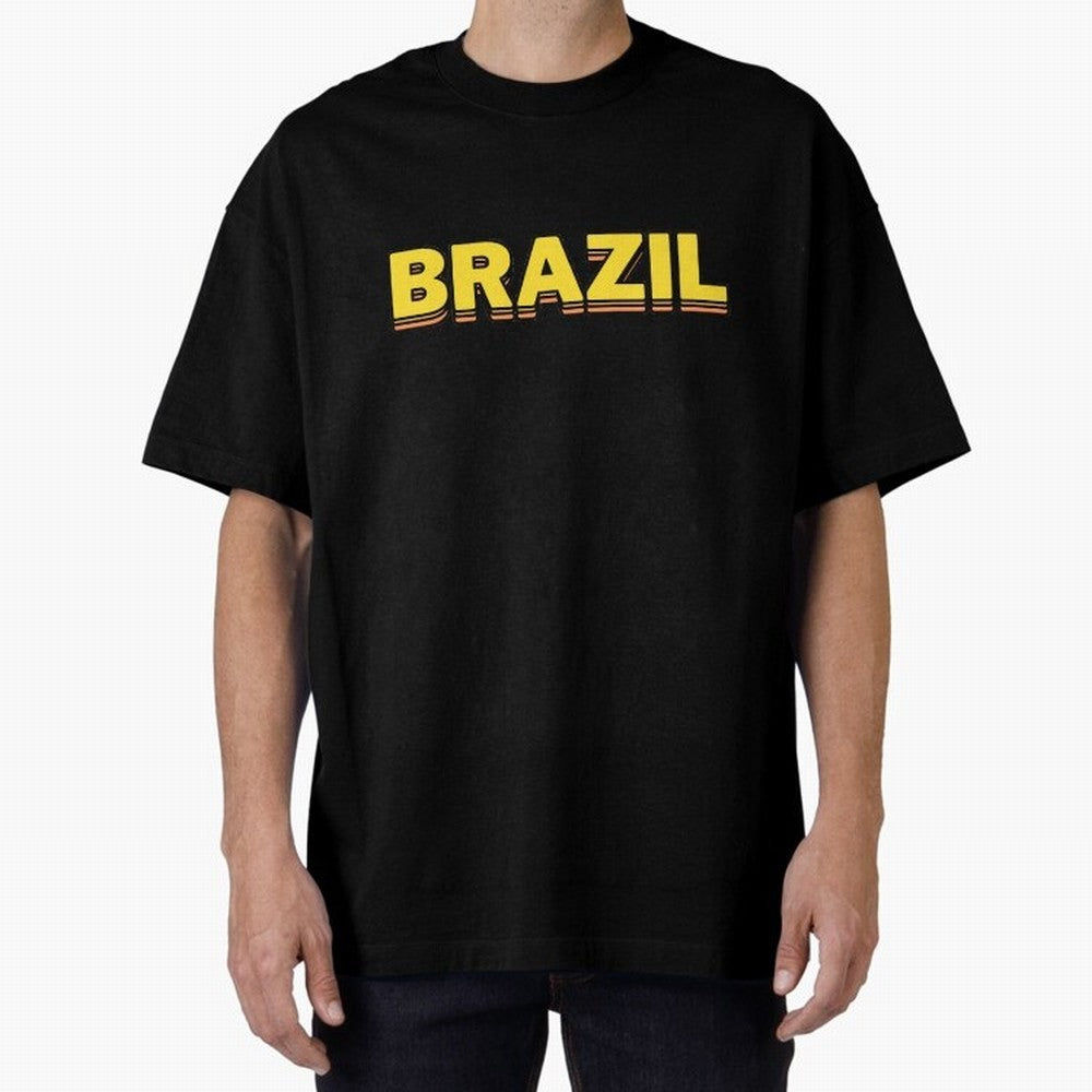 Brazil, yellow 3d sign Classic T-Shirt Feel FIFA World Cup 2026 USA Canada Mexico Inspired by Neymar, Netherlands Energy, Football Passion, Legendary Performances, Festival Vibes and Supporter Community; Great for Supporters Who Love Legendary