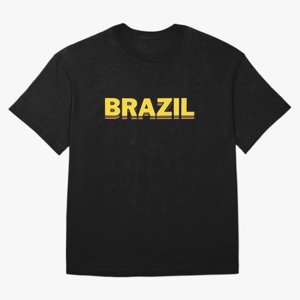 Brazil, yellow 3d sign Classic T-Shirt Feel FIFA World Cup 2026 USA Canada Mexico Inspired by Neymar, Netherlands Energy, Football Passion, Legendary Performances, Festival Vibes and Supporter Community; Great for Supporters Who Love Legendary