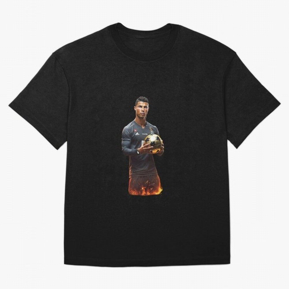 Real Goat Cristiano Ronaldo Oversized T-Shirt Bring a Champion Mindset to FIFA World Cup 2026 Group Stage Spirit, Highlighting Argentina, France and Brazil, Haaland and Mbappe, Championship Spirit, Famous Goals, Roaring Crowds and International