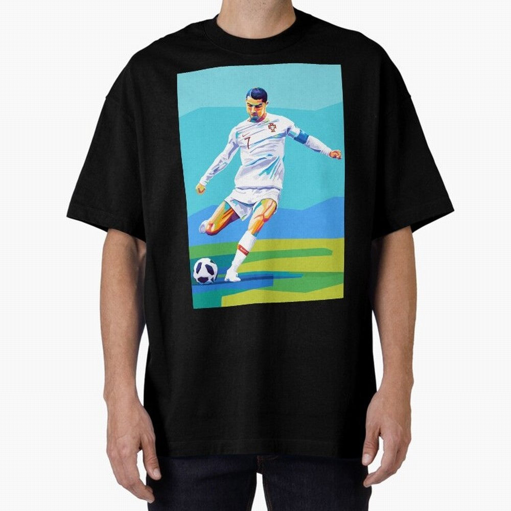 Cristiano Ronaldo Wpap Art Classic T-Shirt Celebrate the FIFA World Cup 2026 Journey through Mbappe Highlights, Portugal, Spain and Germany Pride, Football History, Final Match Energy, Crowd Noise and Once in a Lifetime Moments; Perfect for