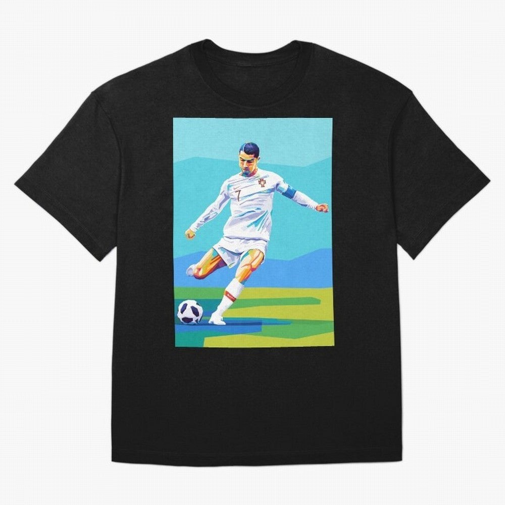 Cristiano Ronaldo Wpap Art Classic T-Shirt Celebrate the FIFA World Cup 2026 Journey through Mbappe Highlights, Portugal, Spain and Germany Pride, Football History, Final Match Energy, Crowd Noise and Once in a Lifetime Moments; Perfect for