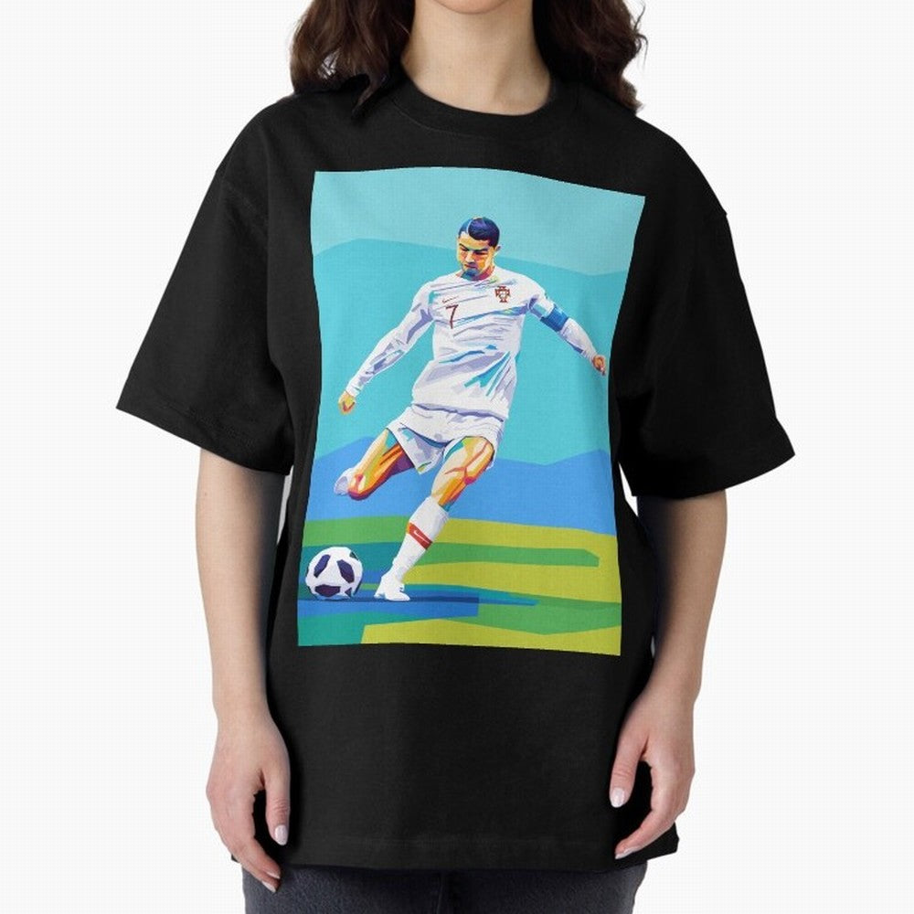 Cristiano Ronaldo Wpap Art Classic T-Shirt Celebrate the FIFA World Cup 2026 Journey through Mbappe Highlights, Portugal, Spain and Germany Pride, Football History, Final Match Energy, Crowd Noise and Once in a Lifetime Moments; Perfect for