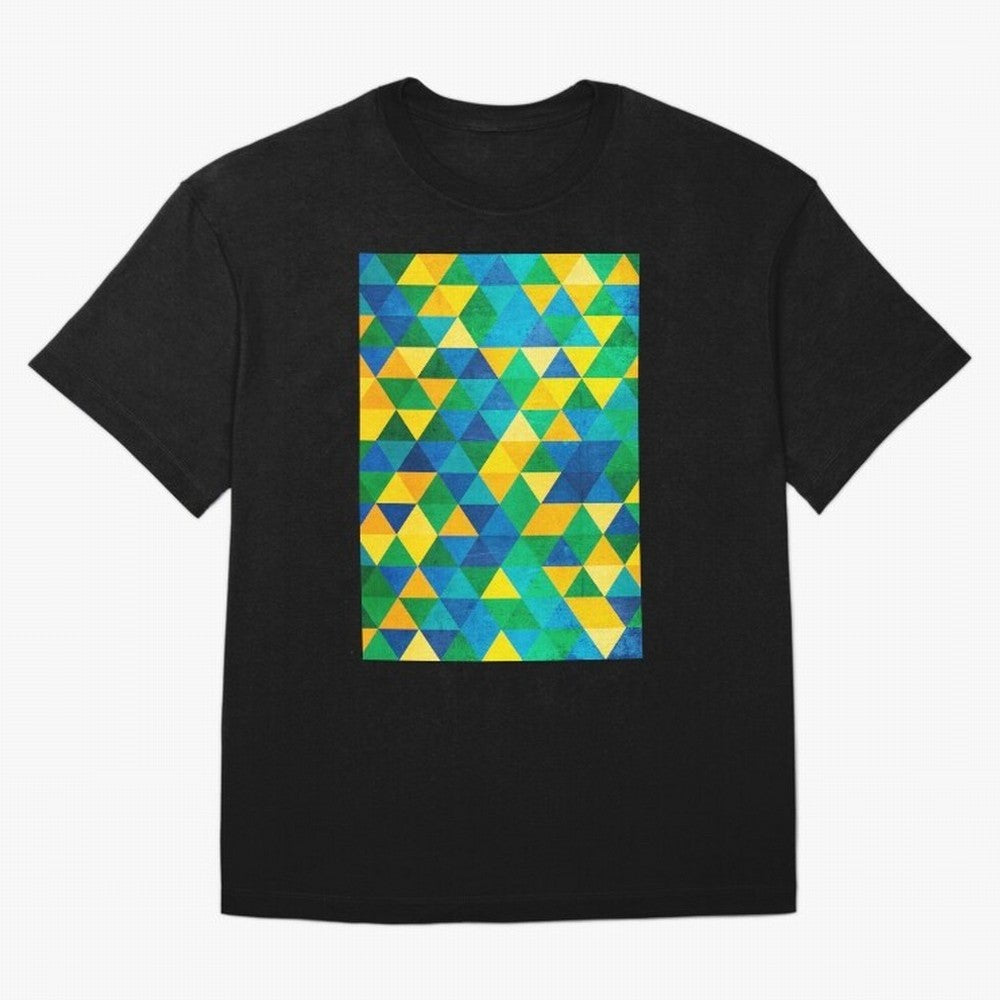 Geometric Brazil colors Classic T-Shirt Celebrate FIFA World Cup 2026 Group Stage for Fans of Mbappe and Neymar and Brazil, Bringing Soccer Culture, Superstar Moments, National Team Dreams and Competitive Fire; Great for Supporters Who Love
