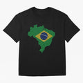 Map of Brazil (Brazil) Oversized T-Shirt Make Memories around Match Day Hype around FIFA World Cup 2026, Mbappe and Neymar, Germany, Soccer Culture, Superstar Moments, National Team Dreams and Competitive Fire; Made for Die Hard Supporters, Soccer