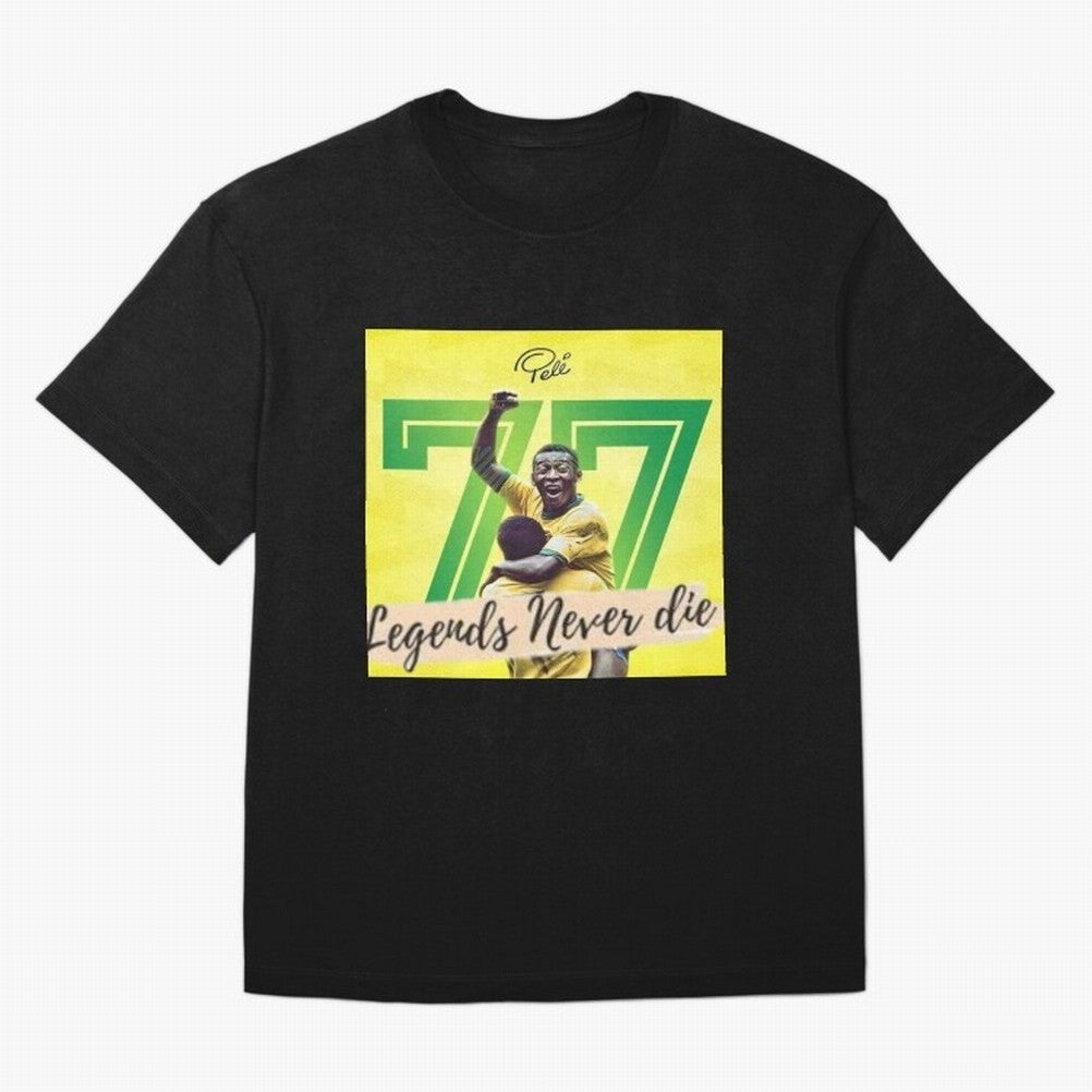 Signed Pele Shirt Classic T-Shirt Follow the Final Road of FIFA World Cup 2026 USA Canada Mexico Centered on Messi, Neymar and Mbappe, Brazil, Portugal and Argentina Energy, Retro Football Energy, Iconic Rivalries, Trophy Chase Drama and Stadium