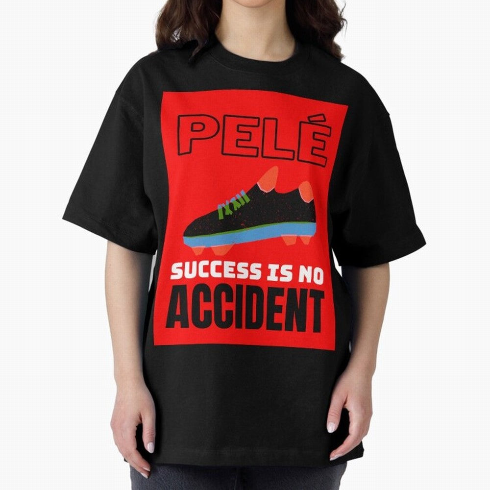 Pele Quote Success Is No Accident Graphic Classic T-Shirt Honor Champions and Dreams in the FIFA World Cup 2026 USA Canada Mexico Journey through Messi and Cristiano Ronaldo Highlights, Spain and Netherlands Pride, Champion Mindset, Group Stage