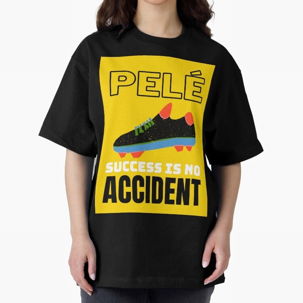 Pele Quote Success Is No Accident Graphic Classic T-Shirt Showcase the FIFA World Cup 2026 Group Stage Journey through Mbappe and Neymar Highlights, England Pride, Game Day Rituals, Football Legends, Country Pride and the Road to the Final; Made