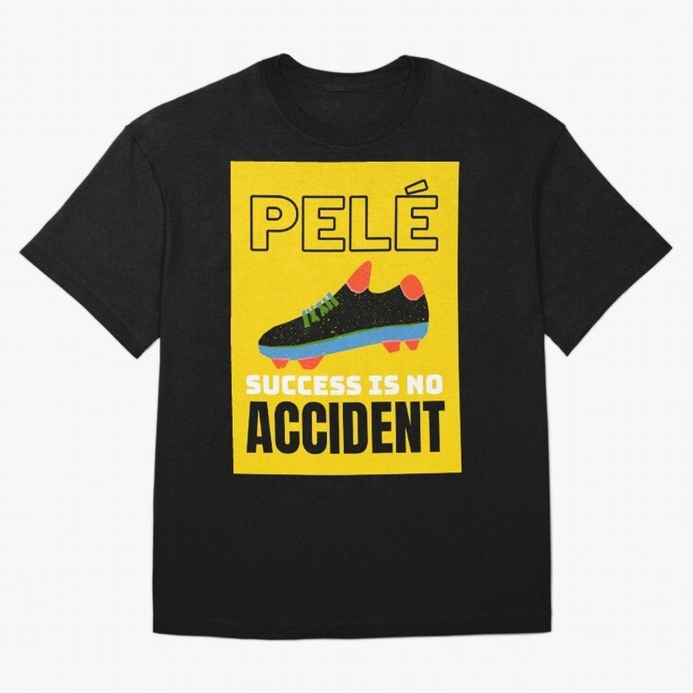 Pele Quote Success Is No Accident Graphic Classic T-Shirt Showcase the FIFA World Cup 2026 Group Stage Journey through Mbappe and Neymar Highlights, England Pride, Game Day Rituals, Football Legends, Country Pride and the Road to the Final; Made