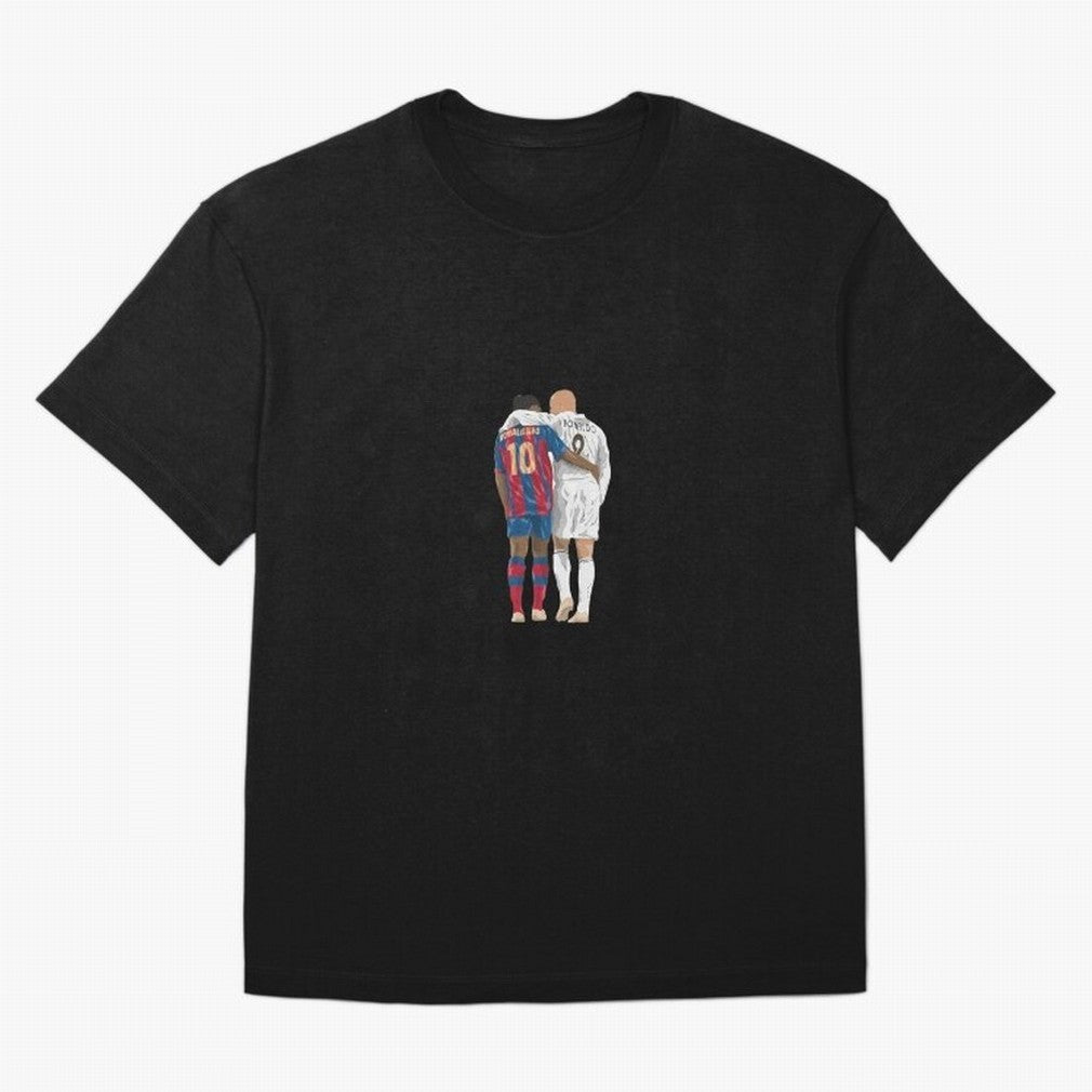 Ronaldinho, Ronaldo Minimalist Oversized T-Shirt Remember FIFA World Cup 2026 Group Stage for Fans of CR7 and Messi and Brazil, Bringing Stadium Memories, Football Loyalty, International Chants and Championship Tradition; Perfect for Fans,