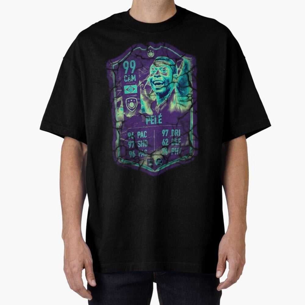 Pele Oversized T-Shirt Celebrate Global Football Passion for FIFA World Cup 2026 USA Canada Mexico, Centered on CR7, Brazil, Portugal and Argentina, Game Day Rituals, Football Legends, Country Pride and the Road to the Final; Ideal for Fans Who