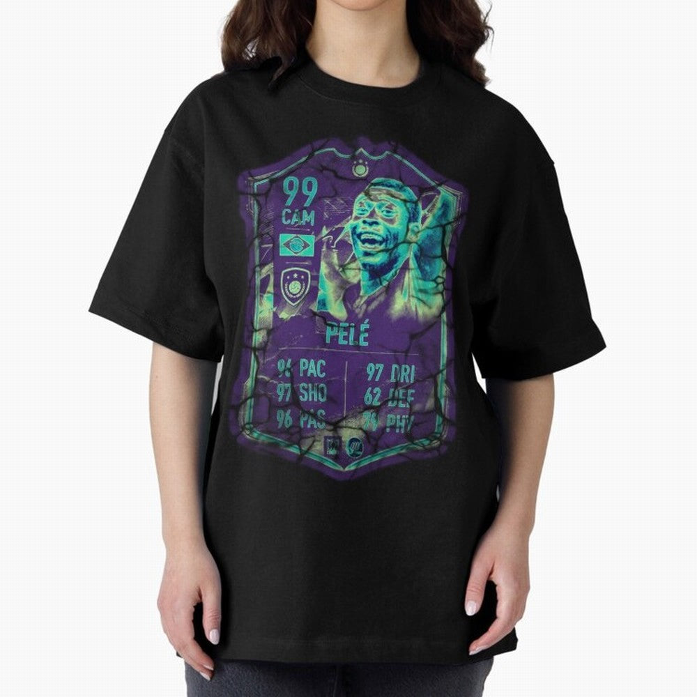 Pele Oversized T-Shirt Celebrate Global Football Passion for FIFA World Cup 2026 USA Canada Mexico, Centered on CR7, Brazil, Portugal and Argentina, Game Day Rituals, Football Legends, Country Pride and the Road to the Final; Ideal for Fans Who