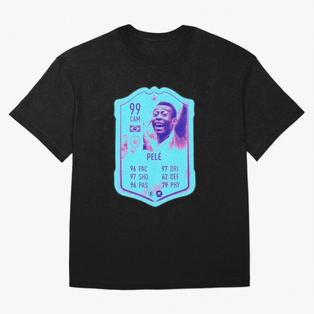 Pele Oversized T-Shirt Bring a Vintage Feel to FIFA World Cup 2026 Featuring Mbappe and Neymar, Portugal, Spain and Germany Energy, Match Day Excitement, Supporter Culture, Golden Goals and Global Football Passion; Ideal for Football Dads, Football