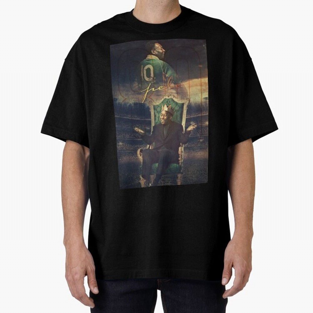 Pel¨¦ Pel¨¦ Pel¨¦ Pele Pele Pele Brazil Brazil Oversized T-Shirt Show Up for the Glory of the FIFA World Cup 2026 Group Stage Journey through Haaland and Mbappe Highlights, Argentina, France and Brazil Pride, Supporter Pride, Iconic Celebrations,