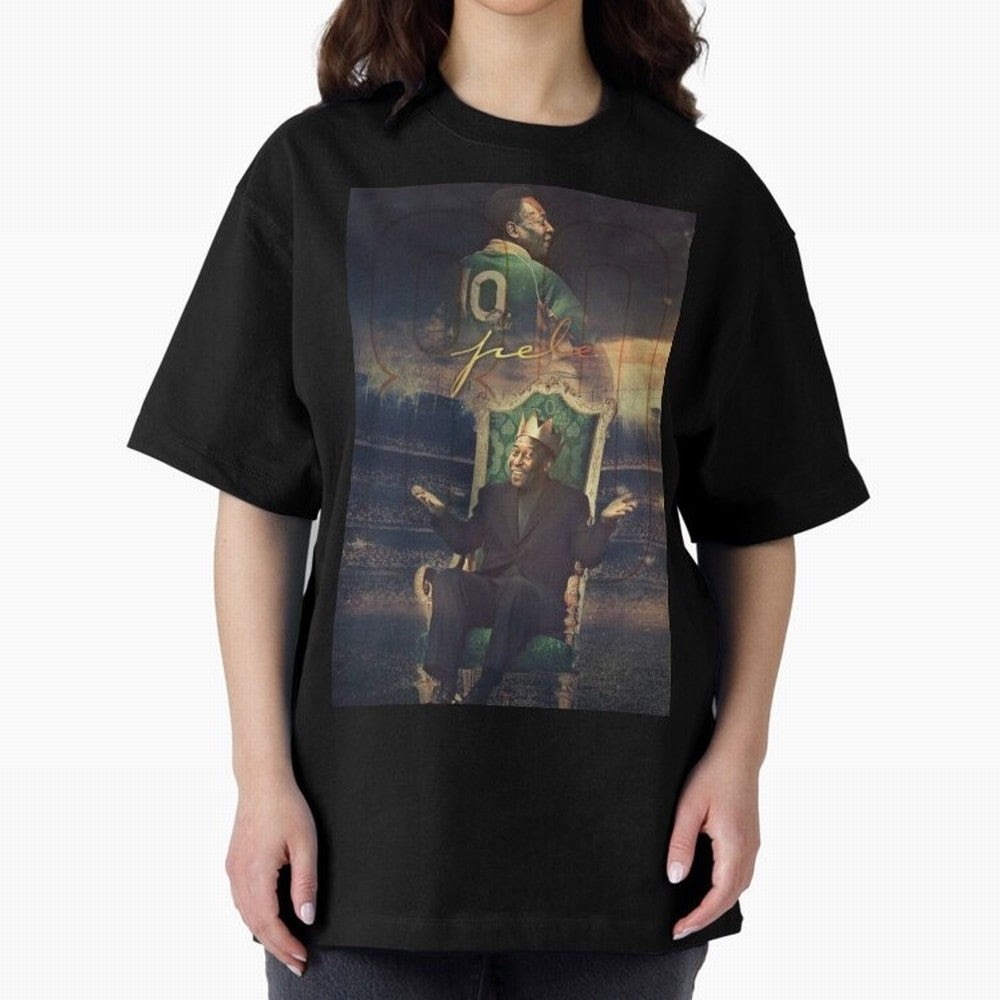 Pel¨¦ Pel¨¦ Pel¨¦ Pele Pele Pele Brazil Brazil Oversized T-Shirt Show Up for the Glory of the FIFA World Cup 2026 Group Stage Journey through Haaland and Mbappe Highlights, Argentina, France and Brazil Pride, Supporter Pride, Iconic Celebrations,