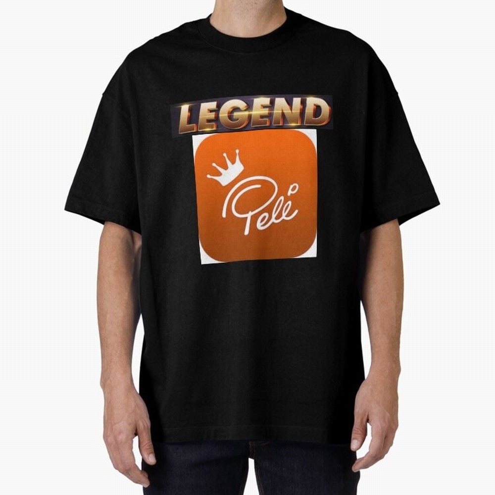 Signed Pele Shirt Oversized T-Shirt Carry National Pride through FIFA World Cup 2026 USA Canada Mexico for Fans of Haaland and Mbappe and Portugal, Spain and Germany, Bringing Stadium Memories, Football Loyalty, International Chants and