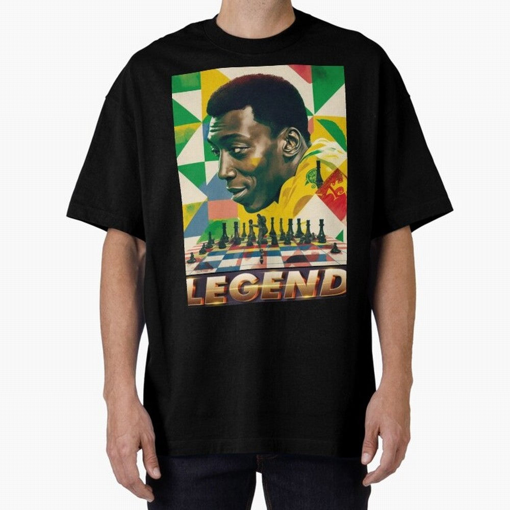 Signed Pele Shirt Oversized T-Shirt Feel the Trophy Chase of FIFA World Cup 2026 Group Stage for Fans of Messi and Spain, Bringing Football Passion, Legendary Performances, Festival Vibes and Supporter Community; Made for Die Hard Supporters,