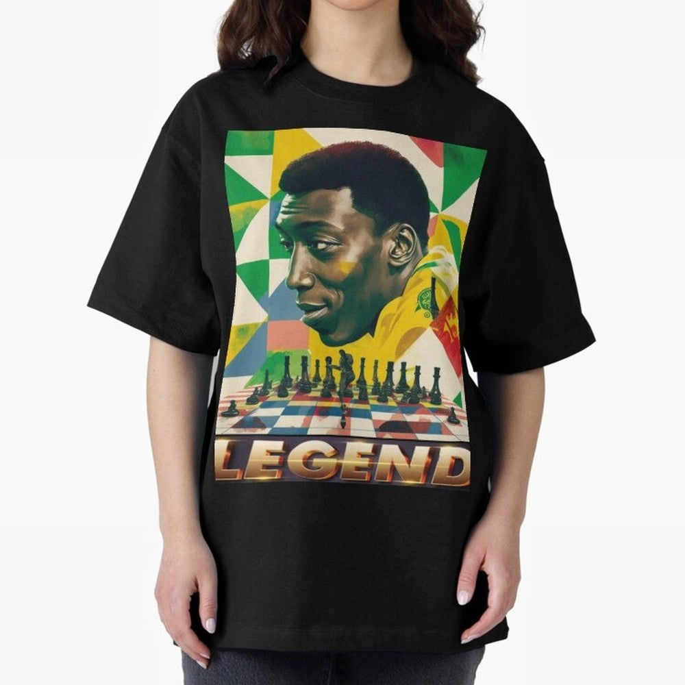 Signed Pele Shirt Oversized T-Shirt Feel the Trophy Chase of FIFA World Cup 2026 Group Stage for Fans of Messi and Spain, Bringing Football Passion, Legendary Performances, Festival Vibes and Supporter Community; Made for Die Hard Supporters,